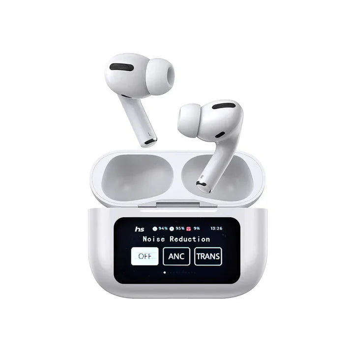 A9 Pro AirPods Pro – Smart LCD Display Wireless Earbuds with Active Noise Cancellation