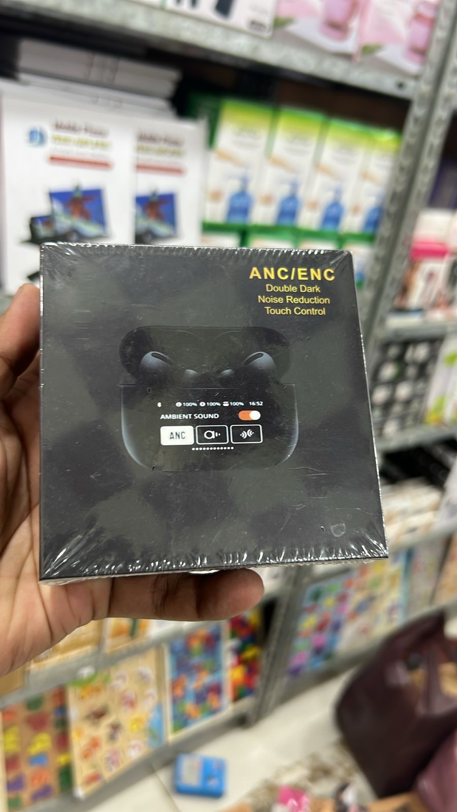 A9 Pro AirPods Pro – Smart LCD Display Wireless Earbuds with Active Noise Cancellation